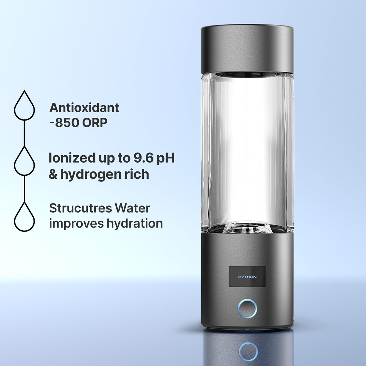 𝗕𝗶𝗼𝗻𝗶𝗰™︎ Bottle - Python Water Hydrogen Water Bottle