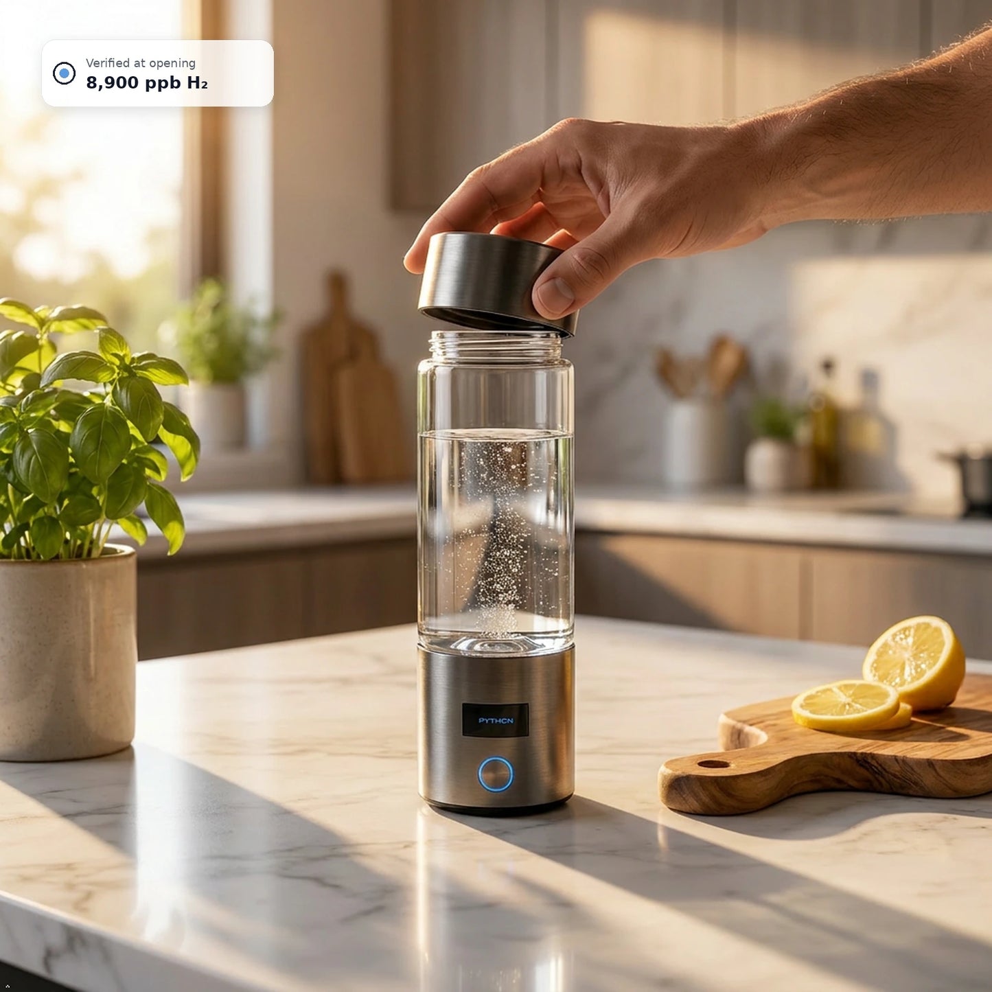 8.9 PPM H₂ That Lasts Until You Drink It