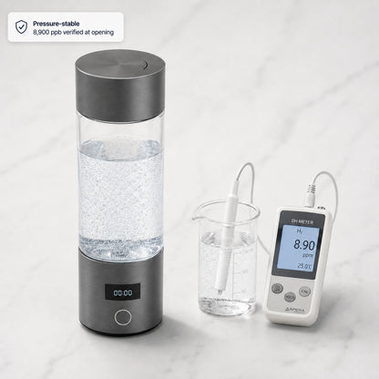 8.9 PPM H₂ That Lasts Until You Drink It