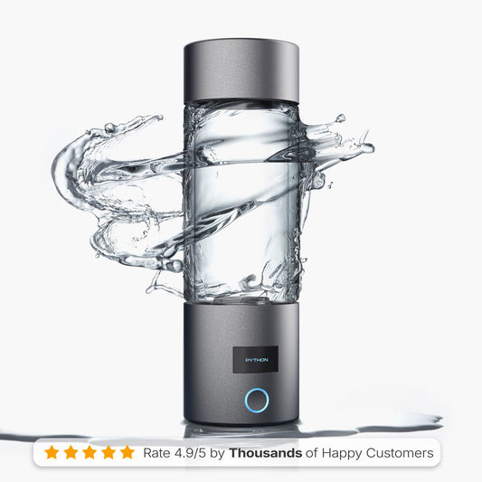 Python Bionic Hydrogen Water Bottle  SPE & PEM for Healthy Aging Cellular Renewal Anti-Aging Ionizer