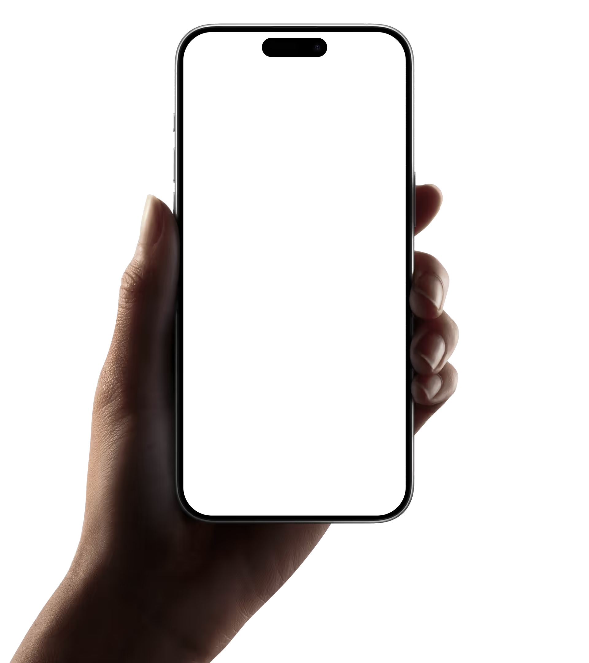 Python app shown on a phone held in hand